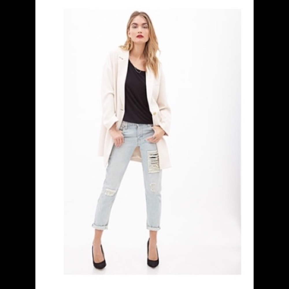 FOREVER 21  Oversized Notched Collar Coat