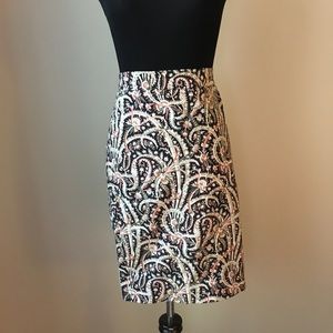 Paisley Pencil Skirt