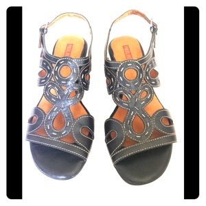 Black Pikolinos sandals, size 39