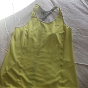 Yellow/Gray/White Nike Tank