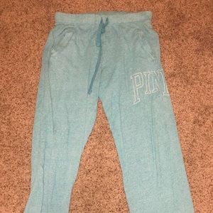 Blue long pink sweatpants