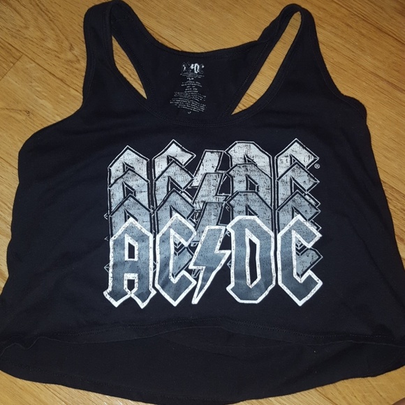ACDC Cropped Top SIZE SMALL - Picture 1 of 3