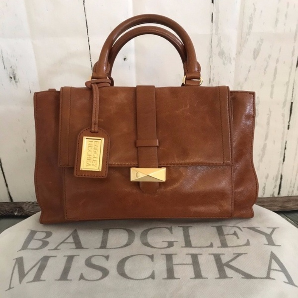 BADGLEY MISCHKA LEATHER HANDBAG