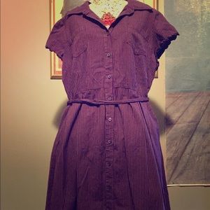 *SOLD* Purple and Green shirt dress