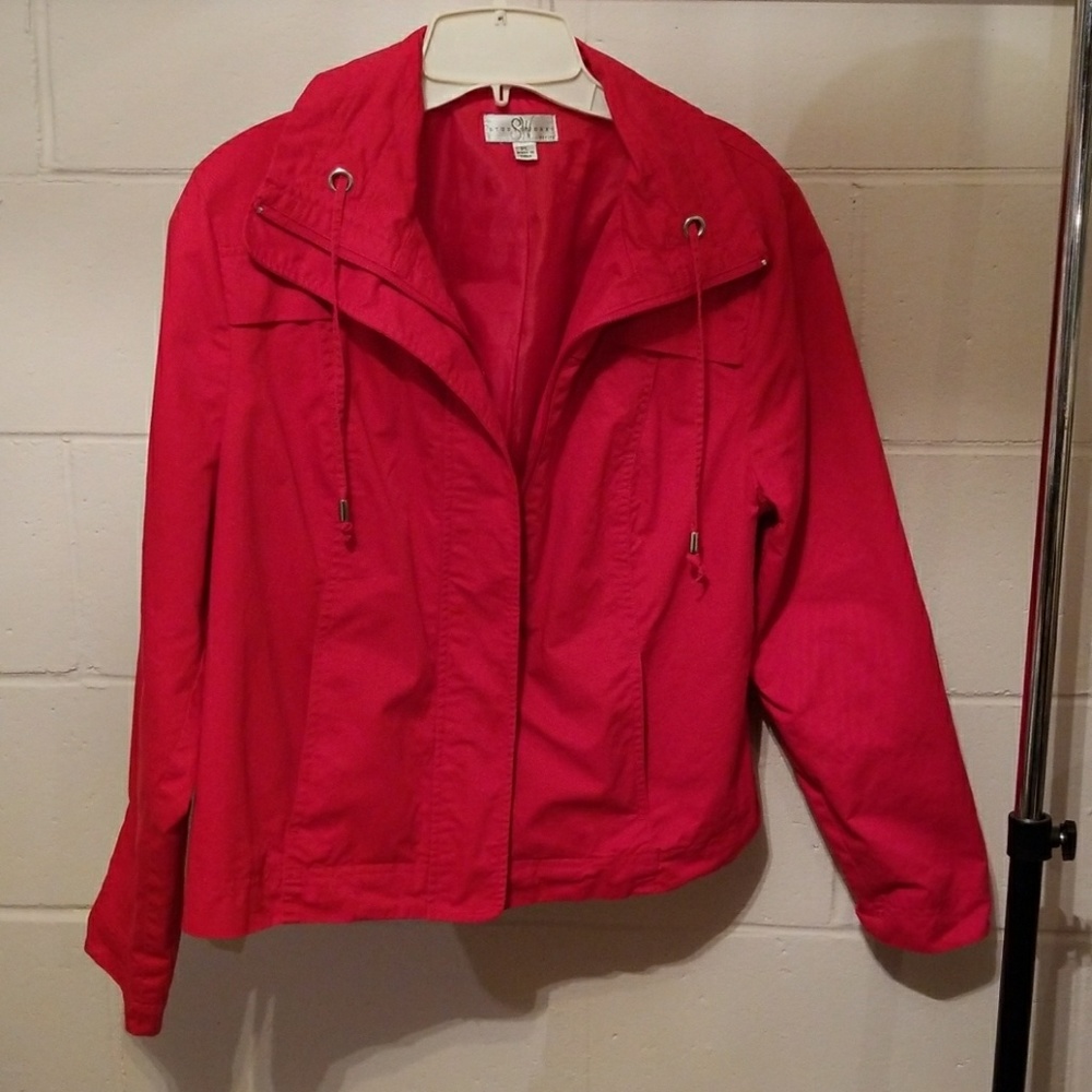 Studio Works PL Red Front Pleated jacket