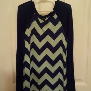 Rue21 chevron long sleeved shirt