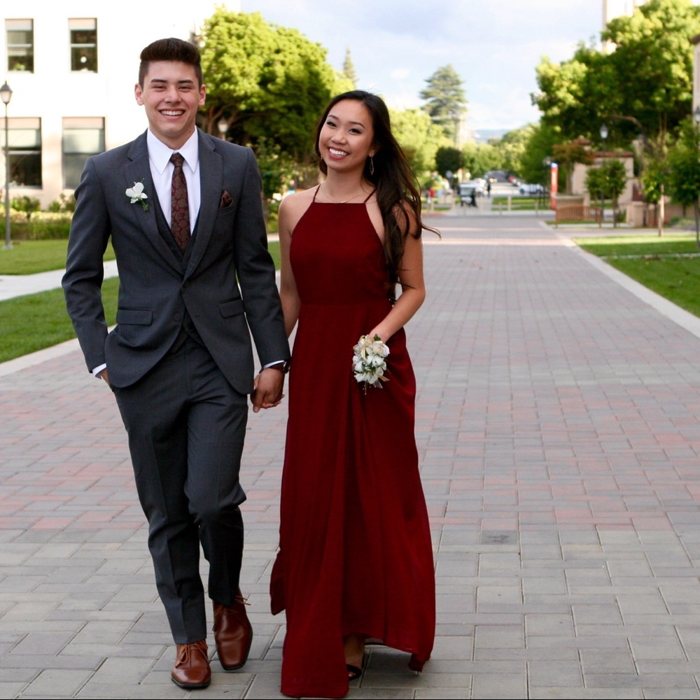 LuLu's Mythical Kind of Love Wine Red Maxi Dress
