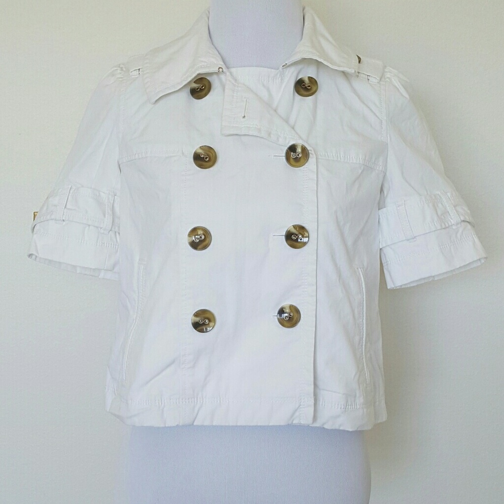 Juicy Couture White Crop Jacket Size S