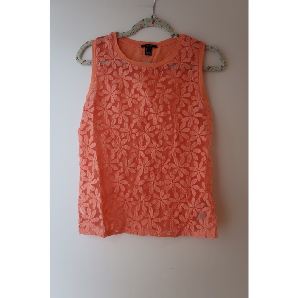 Coral Floral Top