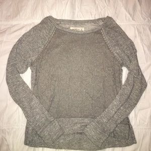 Gray/Metallic A&F Sweater