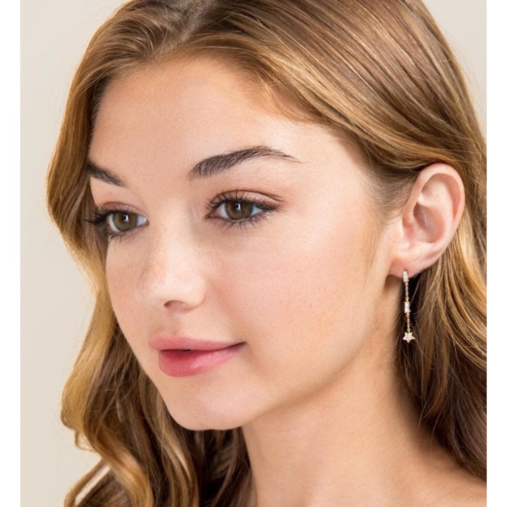 ⭐️star gold drop earrings ⭐️