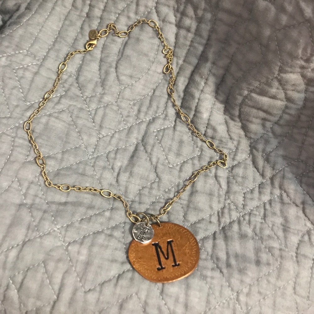 Let it be initial bracelet