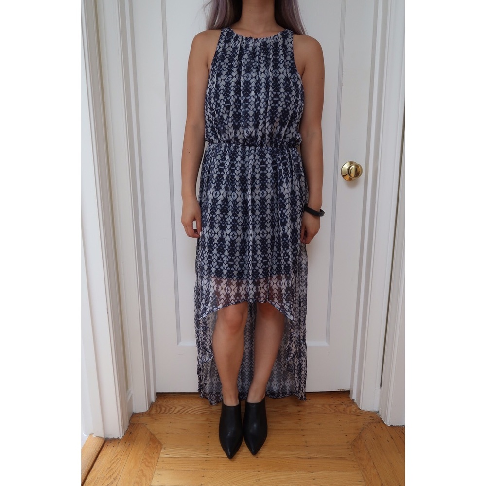Tribal Pattern High Low Dress