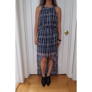 Tribal Pattern High Low Dress