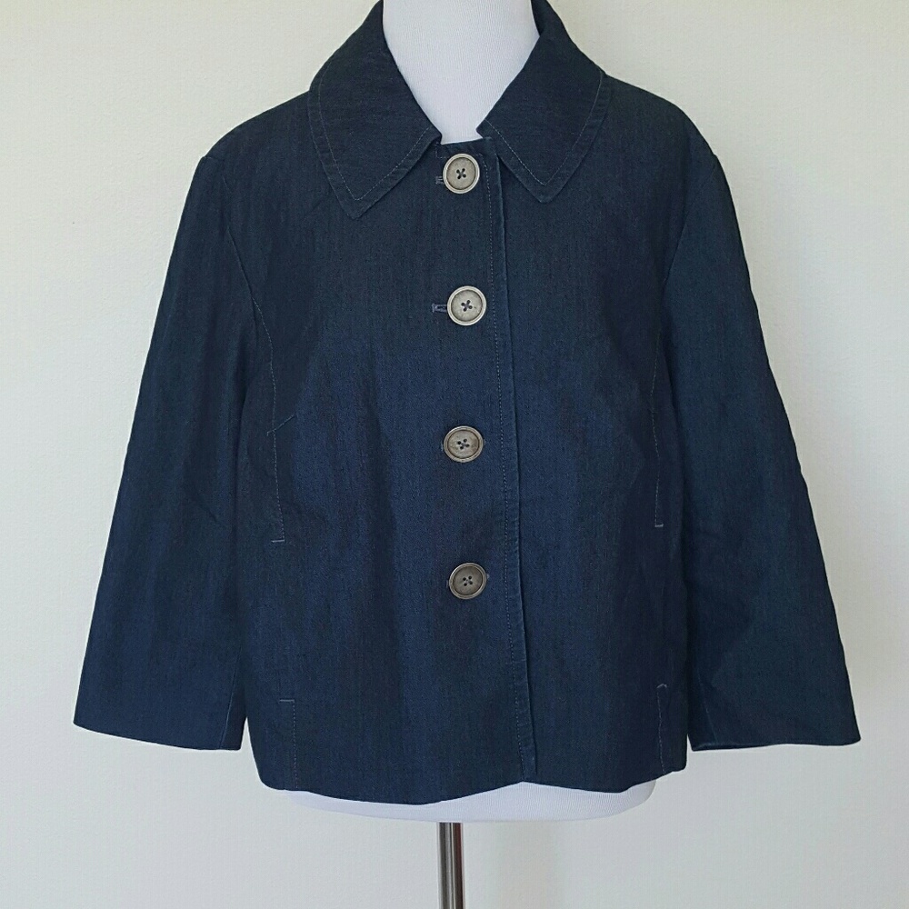 Briggs New York 16P Crop Denim Jacket