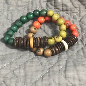 Earth tones bead bracelets