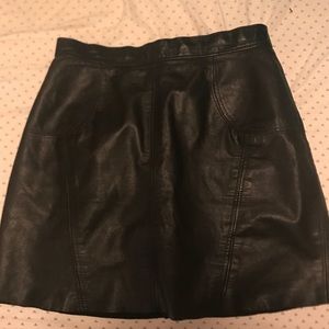 Leather skirt