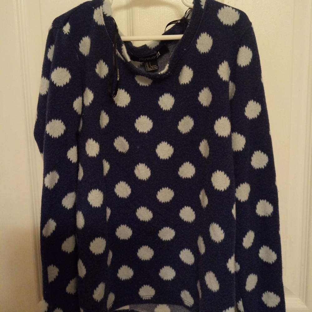 Polka dot sweater