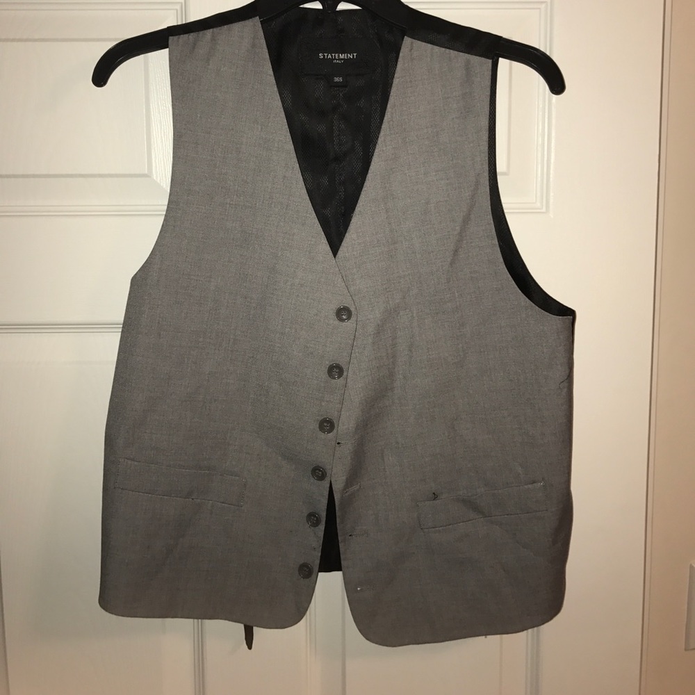 Grey n black vest