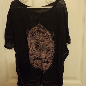 "All you need is love & presents" shirt