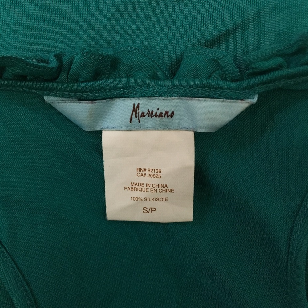 Marciano Ruffled Racerback Silk Tank - Picture 4 of 4