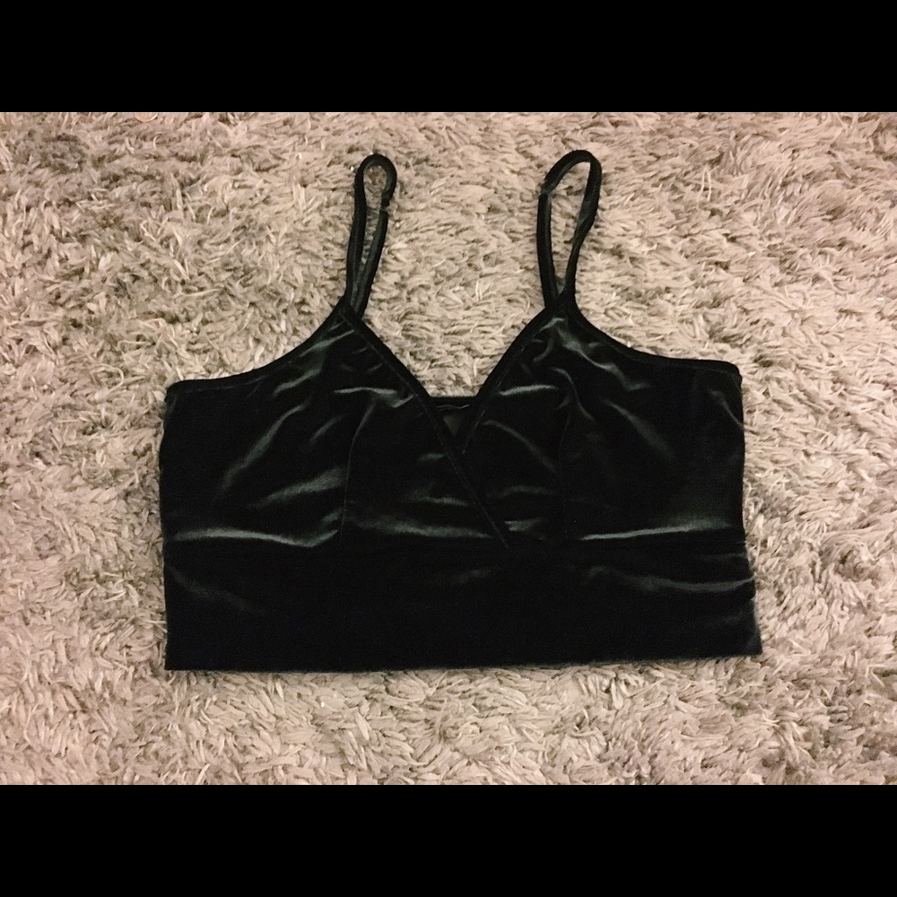 Velvet bralette/crop