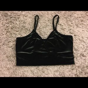 Velvet bralette/crop