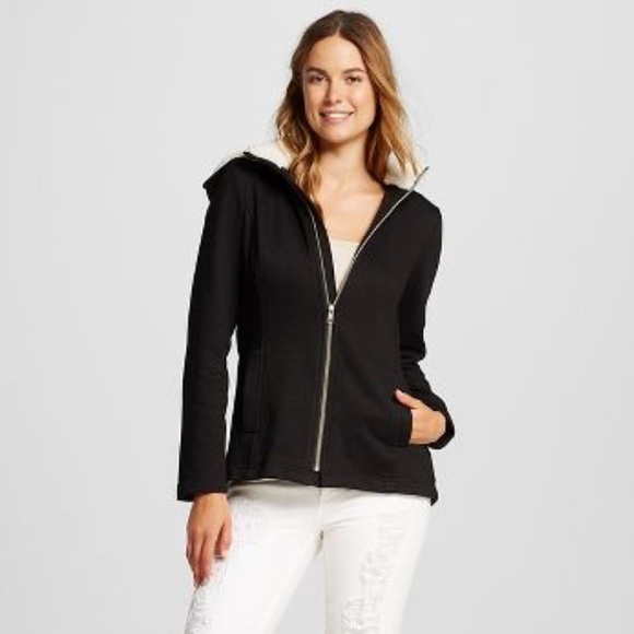 Black Fleece Full Zip Up - Picture 2 of 2