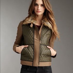 💕HOST PICK💕 BCBG Quilted Jacket with Faux Fur