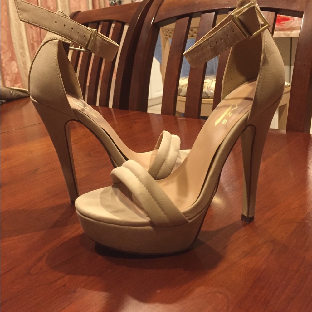 Nude Strappy Heels