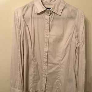 Beige bottom down shirt