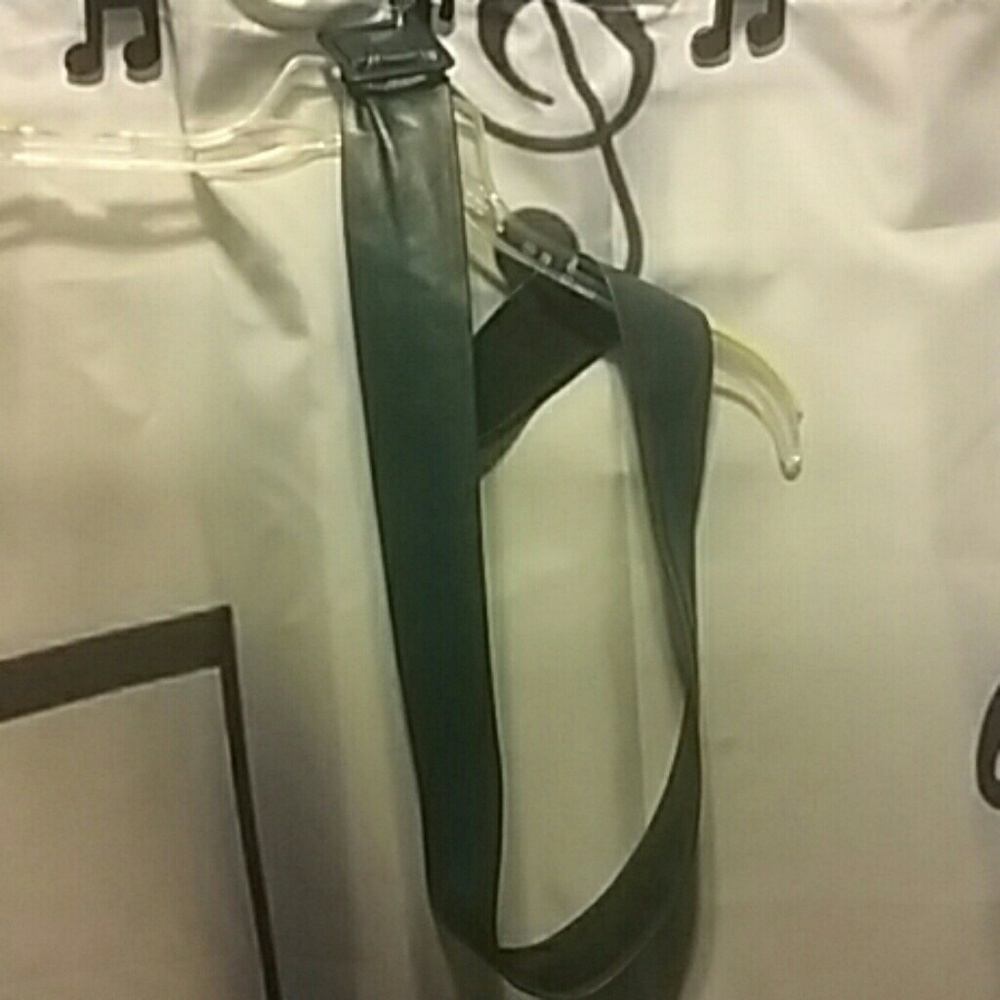 A faux leather belt