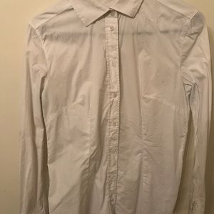 Bottom down shirt dress shirt white