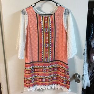 Girls Aztec print dress