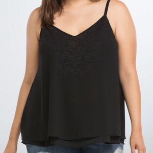 Torrid Double Layer Cami with Embroidery