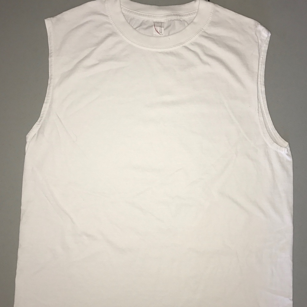 Cotton Heritage men's sleeveless T shirts
