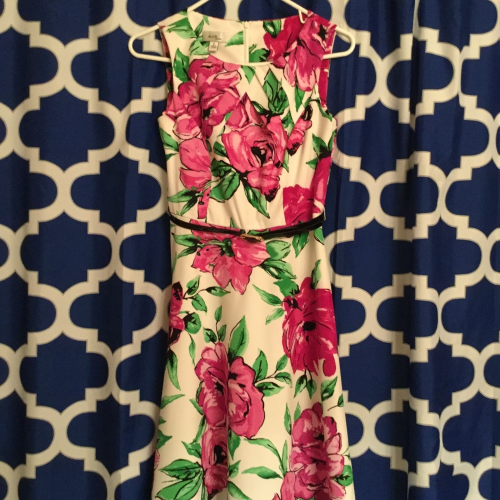 NWT Size 4 Floral A-Line Dress!