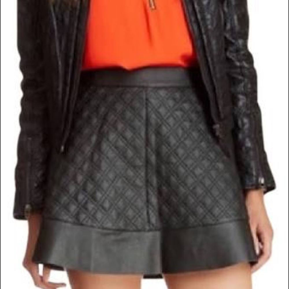 NWT Socialite Skater Mini Skirt Faux Leather