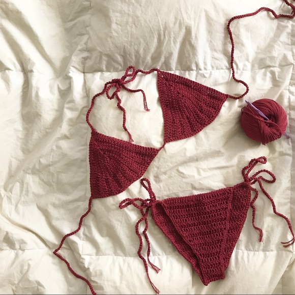 coffee x freckles Other - burgundy teeny kini