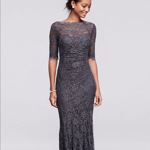 Brand new never worn long lace and glitter dress