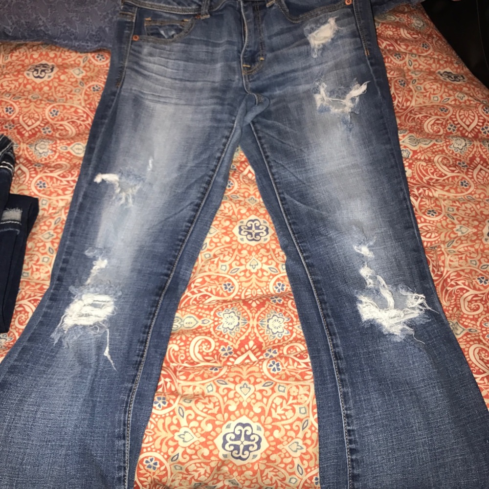 American eagle kickboot jeans