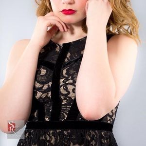 Little black lace dress