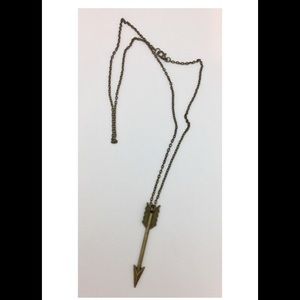 Ragtrader Vintage Antiqued Arrow Necklace New