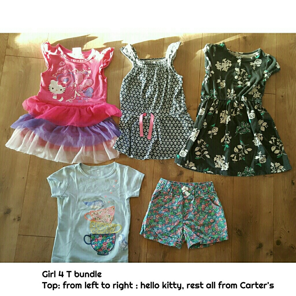 GIRL 4 T BUNDLE: Dress, matching set