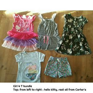 GIRL 4 T BUNDLE: Dress, matching set