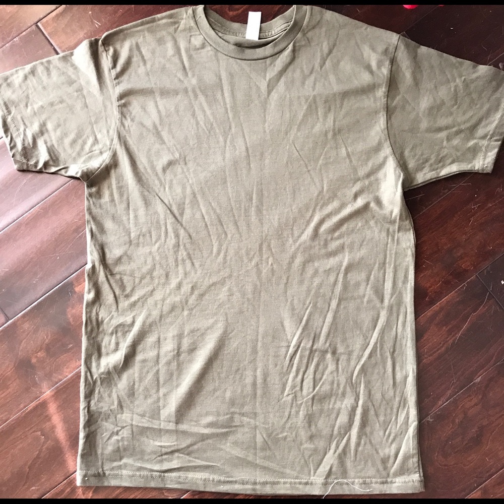 Men's crew neck basic T shirt - army green
