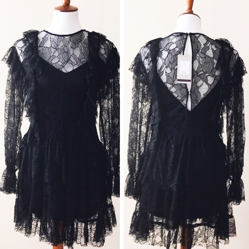 Zara black lace dress - Picture 7 of 8