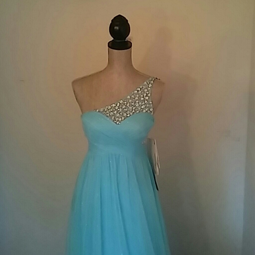 Prom Dress Blue Sparkly