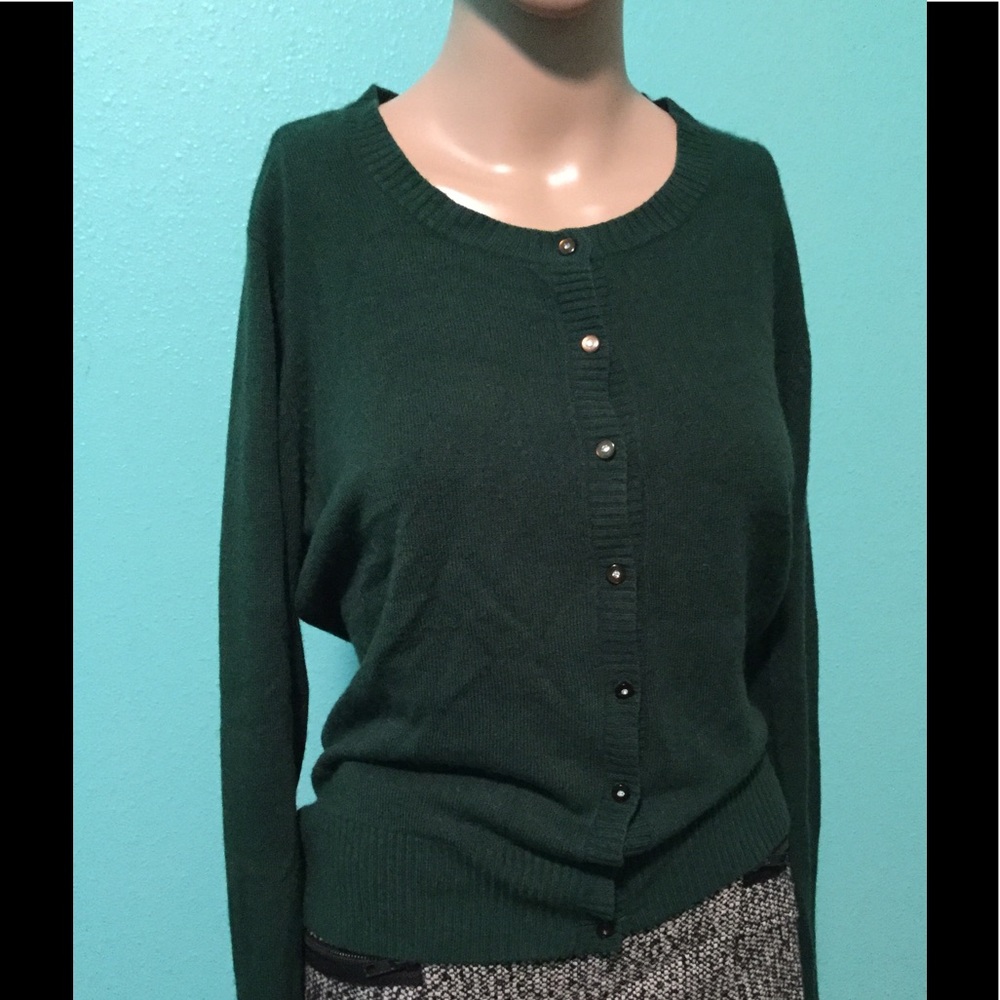 Dark Green Sweater Top