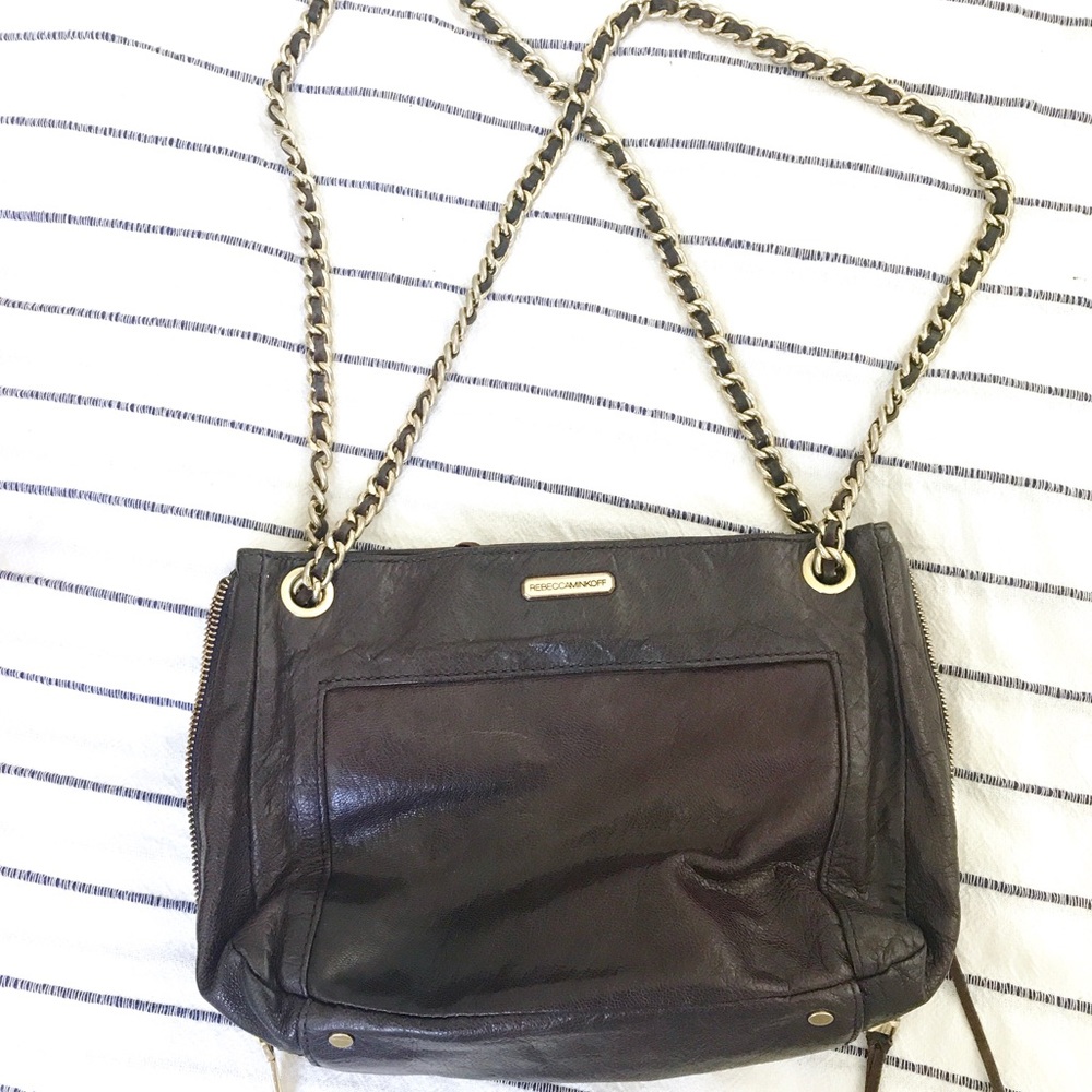 Rebecca Minkoff Leather Purple Swing Shoulder Bag